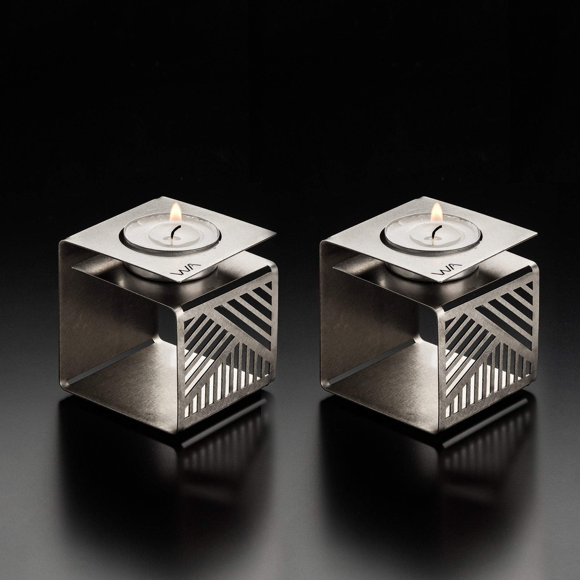 Klara Shabbat Candlesticks Set by Studio Wallaby - Steel、mySite、topwebapps