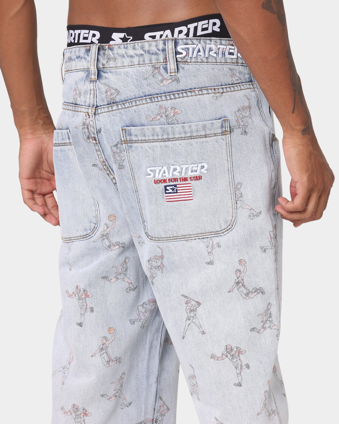 Starter Sports Stars Relaxed Vintage Jeans Snow Wash、mySite、zt4zffjzw