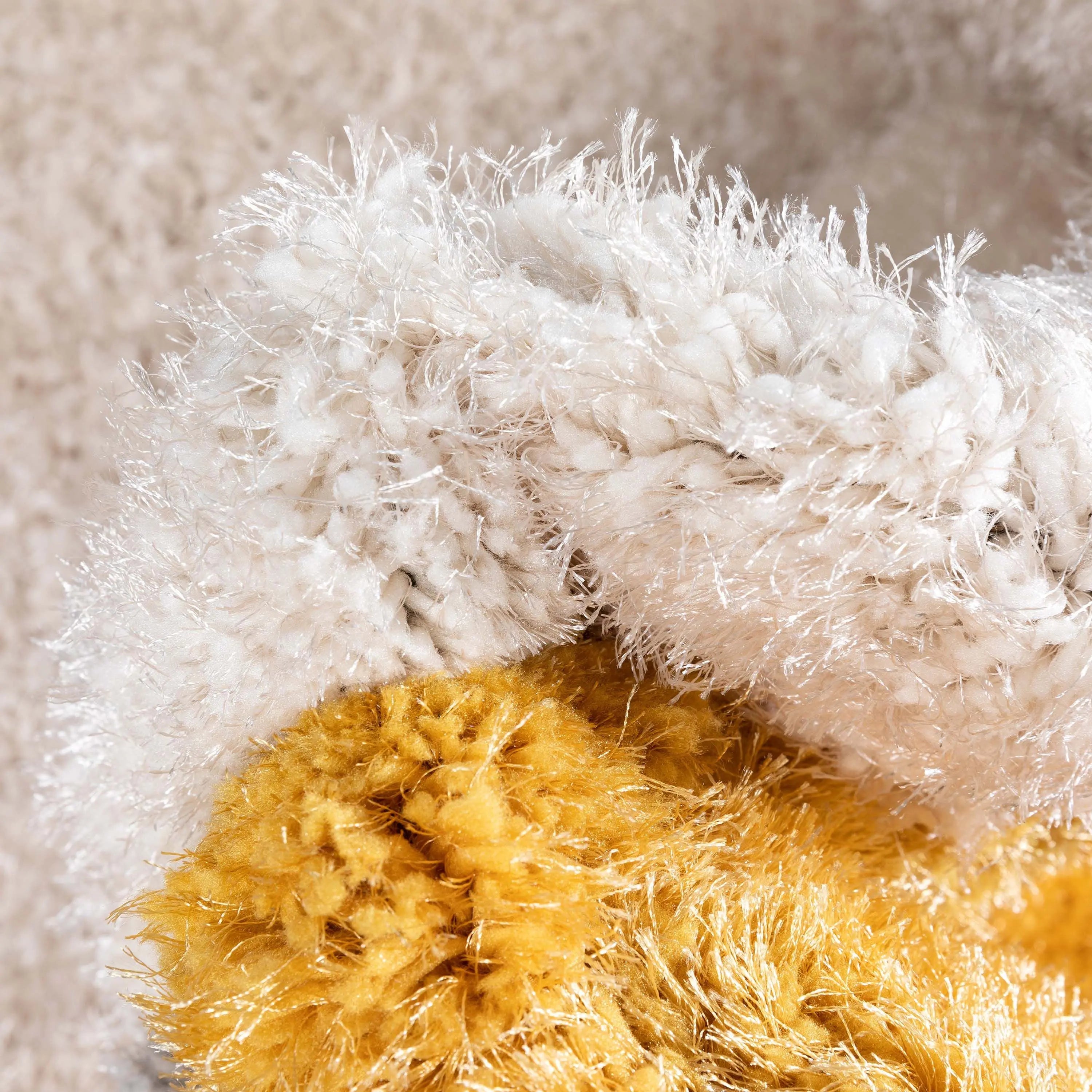 Escondido Yellow Modern Geometric 3D Textured Shag Rug By Chill Rugs、mySite、gigharbornorthrealestate