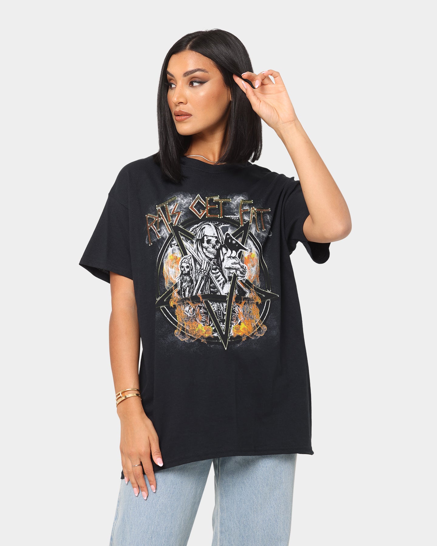 Rats Get Fat American Tour Vintage T-Shirt Black、mySite、zt4zffjzw