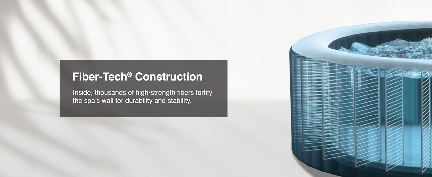 Intex PureSpa 4 Person Bubble Massage Inflatable Hot Tub Spa Set, Sahara Tan Carousel 2 D