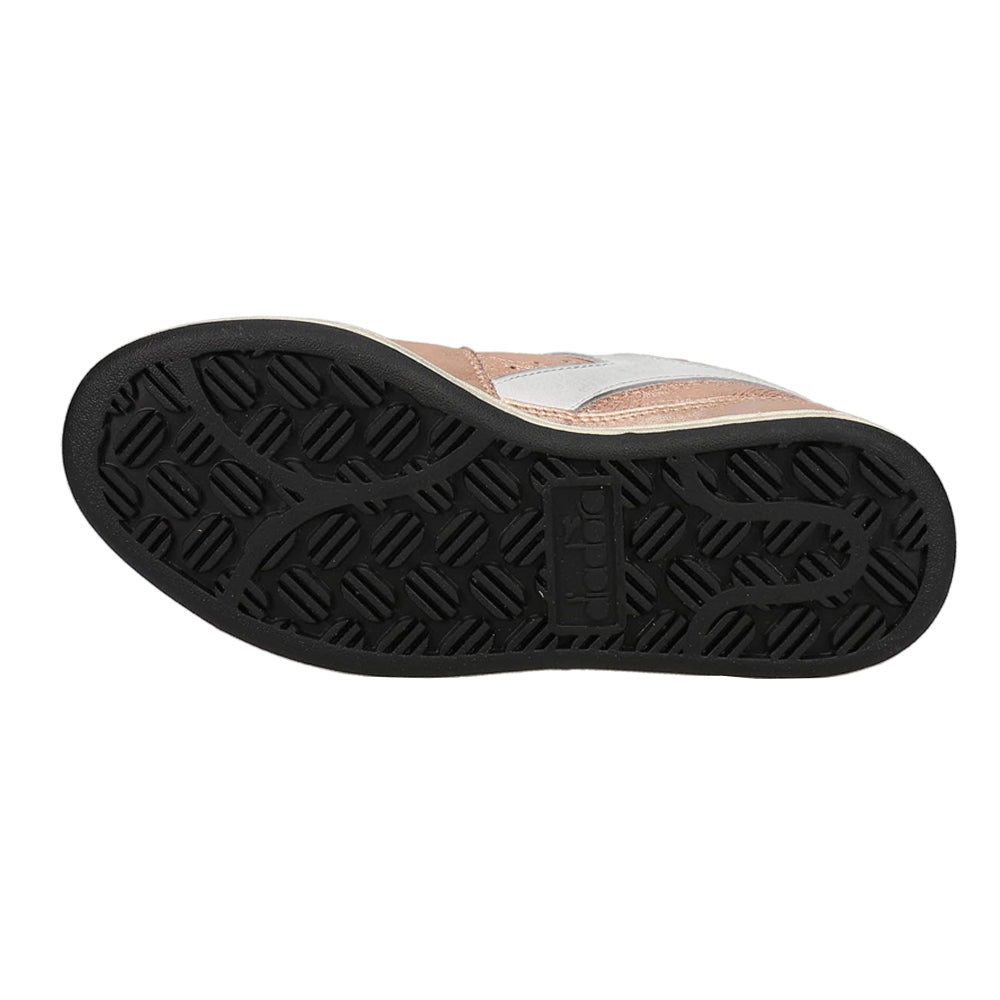 Mi Basket Row Cut Metallic Used Lace Up Sneakers、mySite、gtrtttuynbv