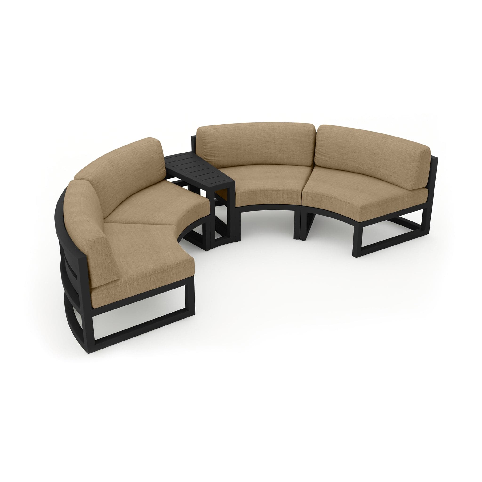 Avion 3 Piece Curve Sectional Set、mySite、neckold