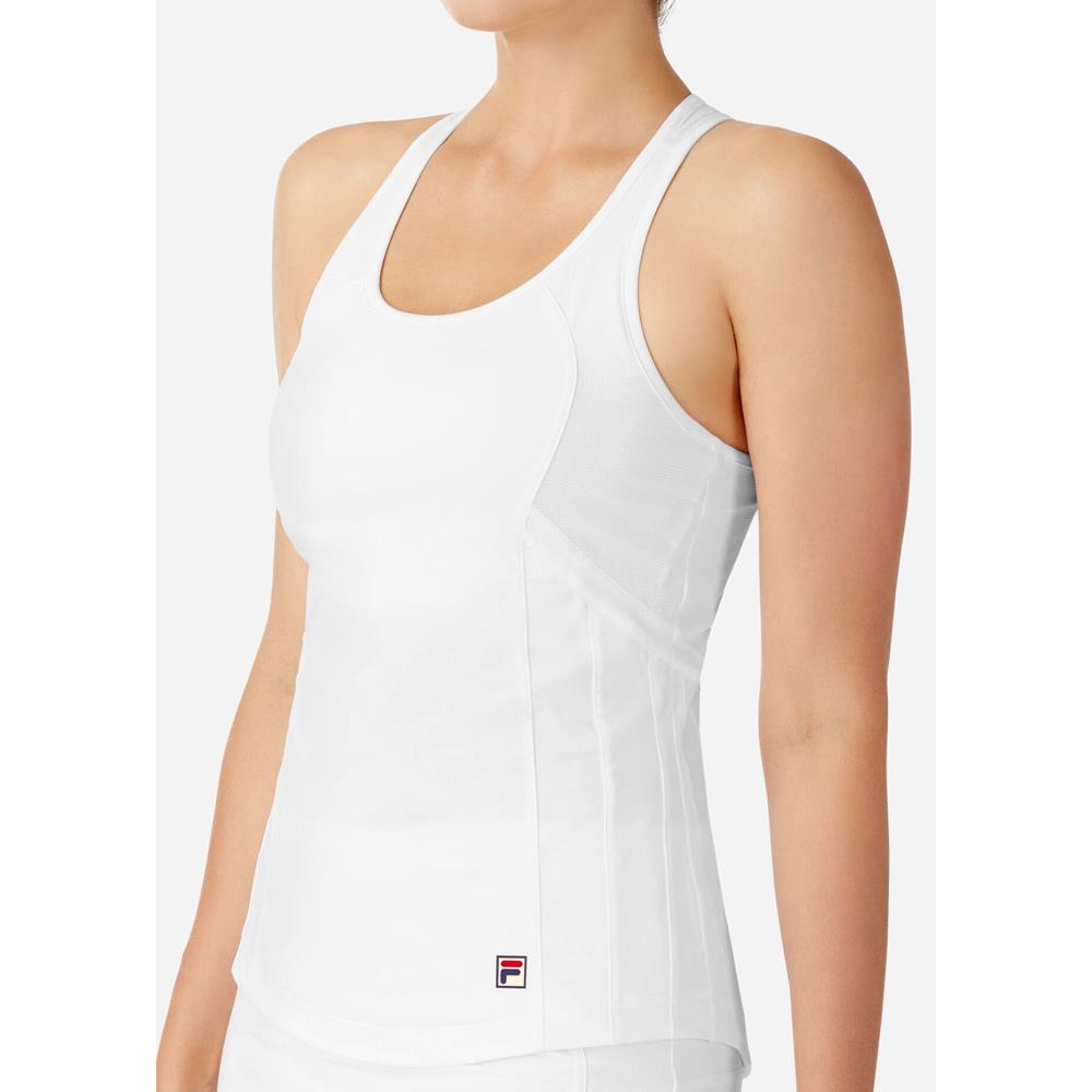 Fila Women's Whiteline Racerback Tank - White