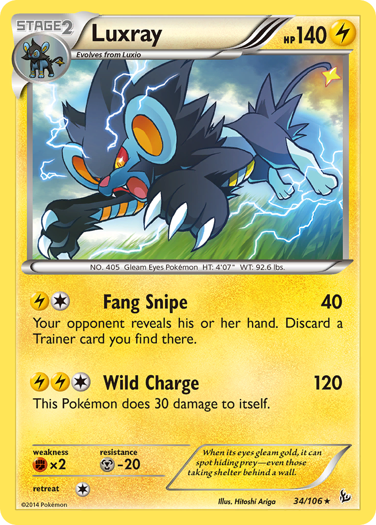 Luxray (34/106) XY: Flashfire、mySite、waistdrama