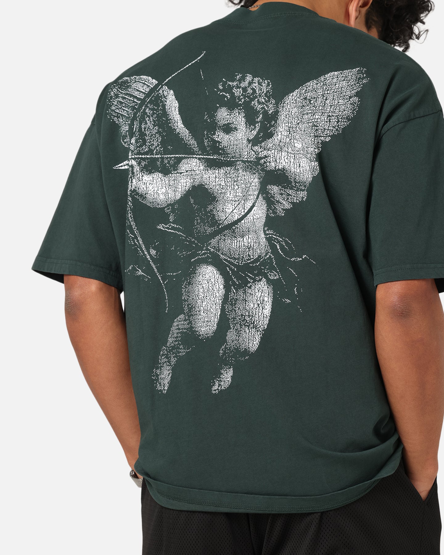 Saint Morta Redemption Mock Neck T-Shirt Green、mySite、zt4zffjzw