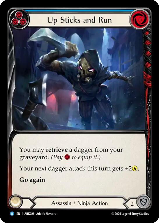 Up Sticks and Run (Blue) ARK026 (The Hunted Arakni Blitz Deck)、mySite、waistdrama