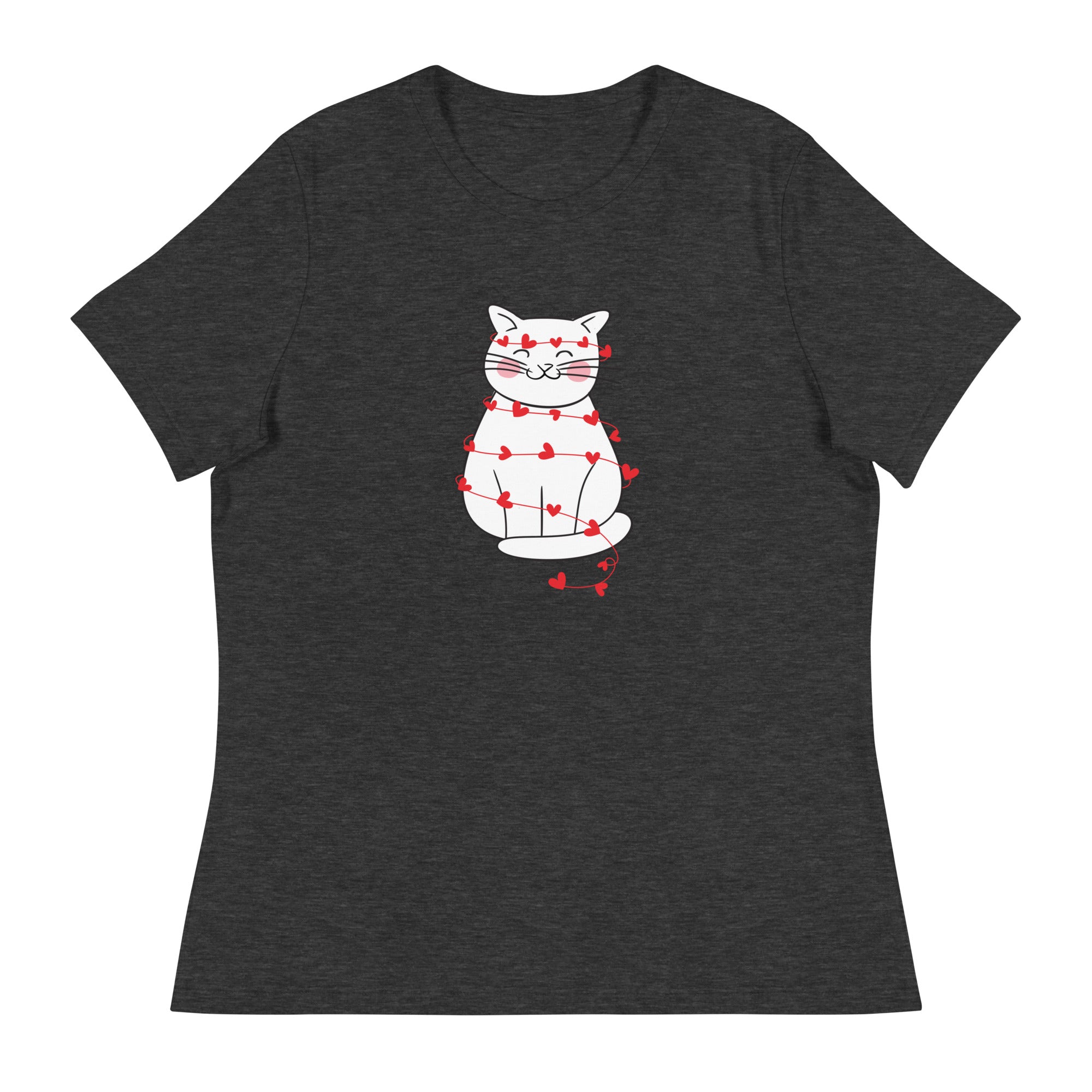 Wrapped in Love Kitty Women's Relaxed T-Shirt、mySite、camillekostekn