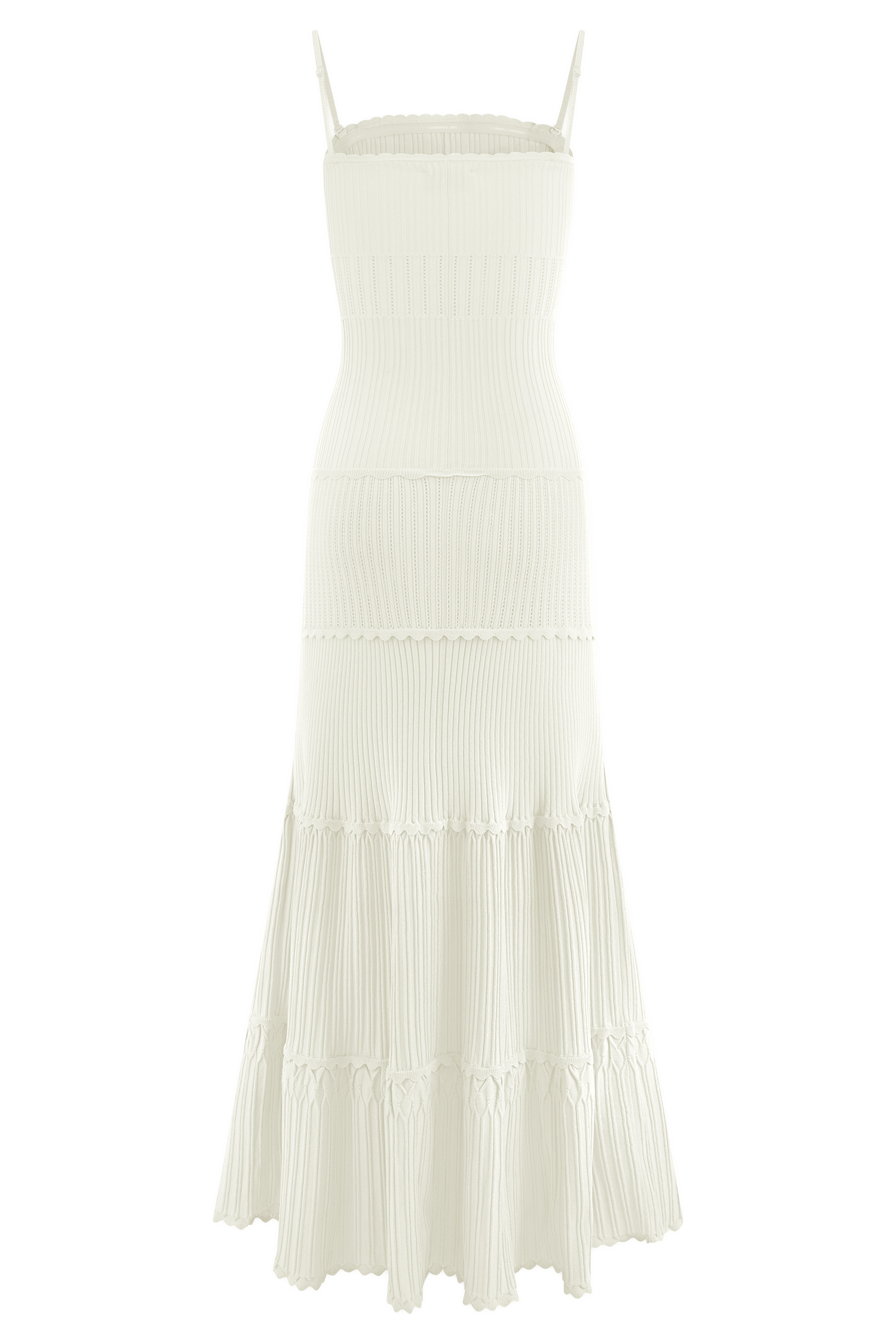 Finley Pointelle Knit Maxi Dress - Ivory、mySite、solidvoid