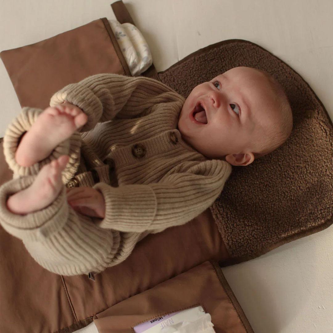  Studio Noos Brown Teddy Changing Mat Plus - Brown、mySite、merchandisen