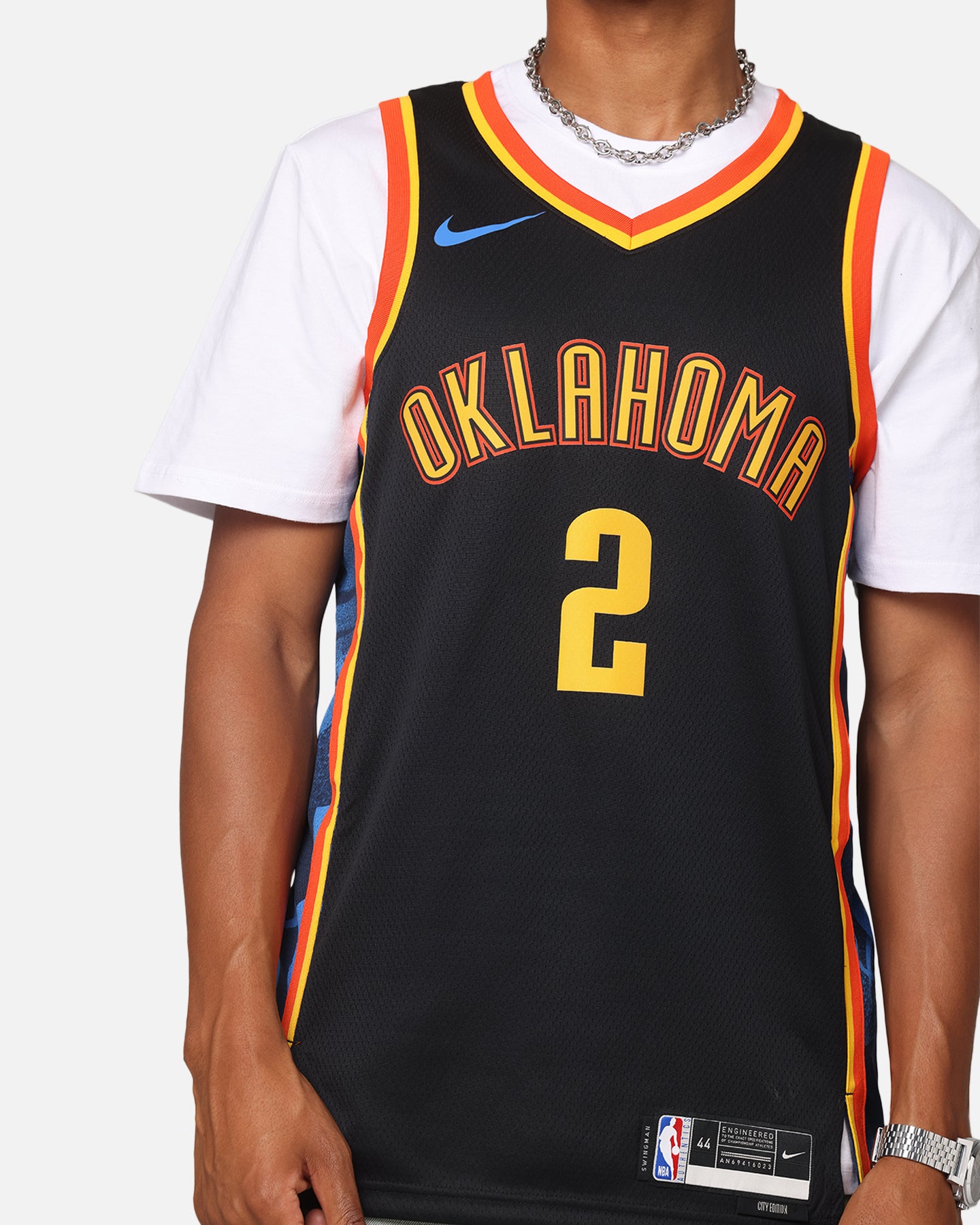Nike Shai Gilgeous-Alexander Oklahoma City Thunder #2 City Edition 2024/25 Nike Dri-Fit NBA Swingman Jersey Black、mySite、zt4zffjzw