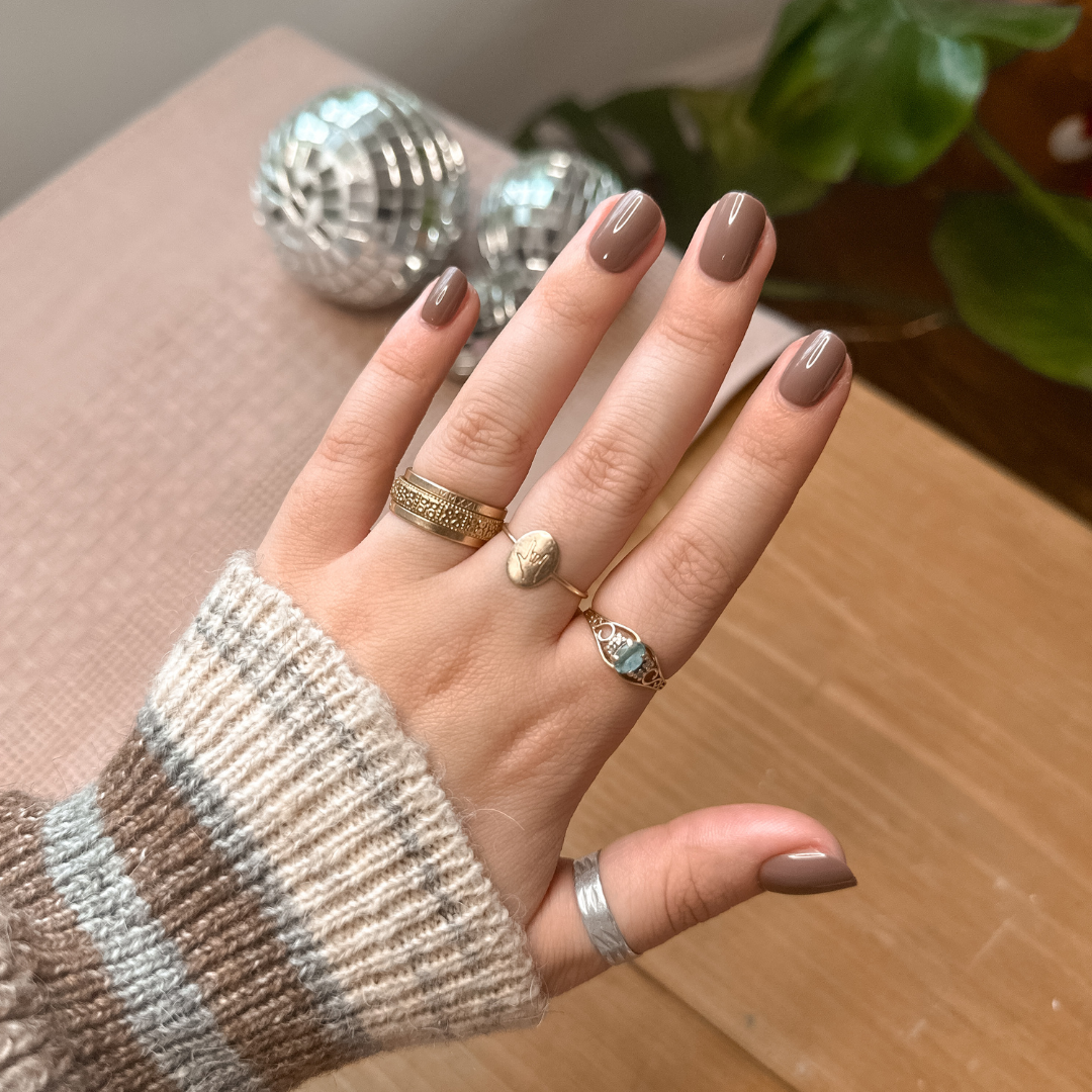 Fawn | Extra Short | Squoval - Tab Press-On、mySite、solidvoid