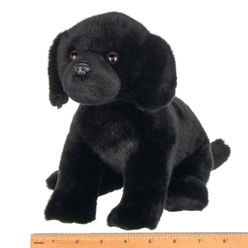 Black Lab Plush Sitting Puppy Dog by Bearington Collection - Chase、mySite、g9winljtr
