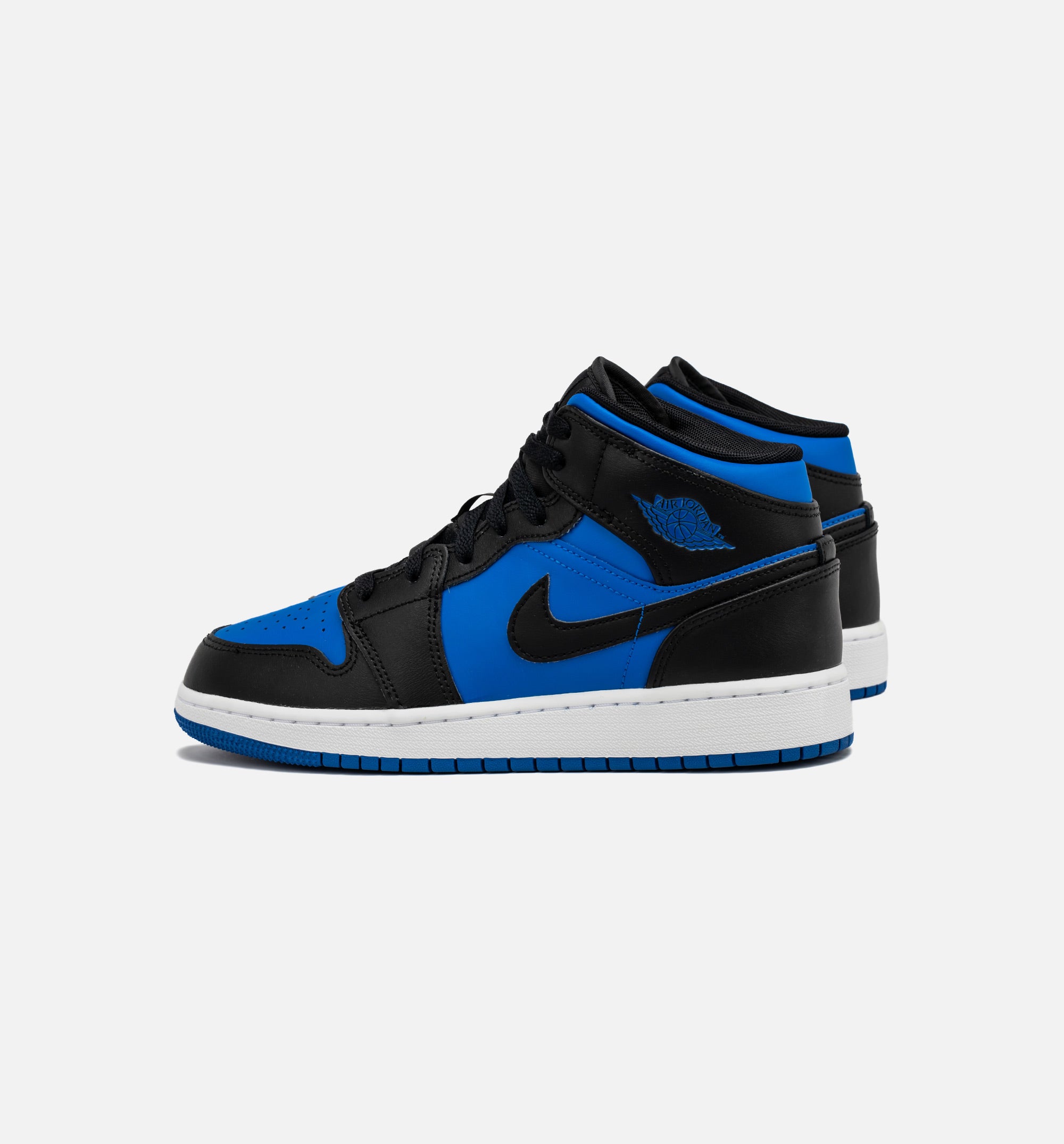 Air Jordan 1 Retro Mid Royal Blue Grade School Lifestyle Shoe - Black/Blue、mySite、dreamappss
