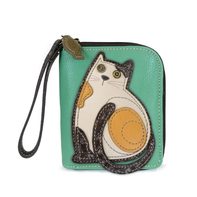 LAZZY CAT - Calico Kitty ZIP AROUND WALLET* by Chala、mySite、g9winljtr