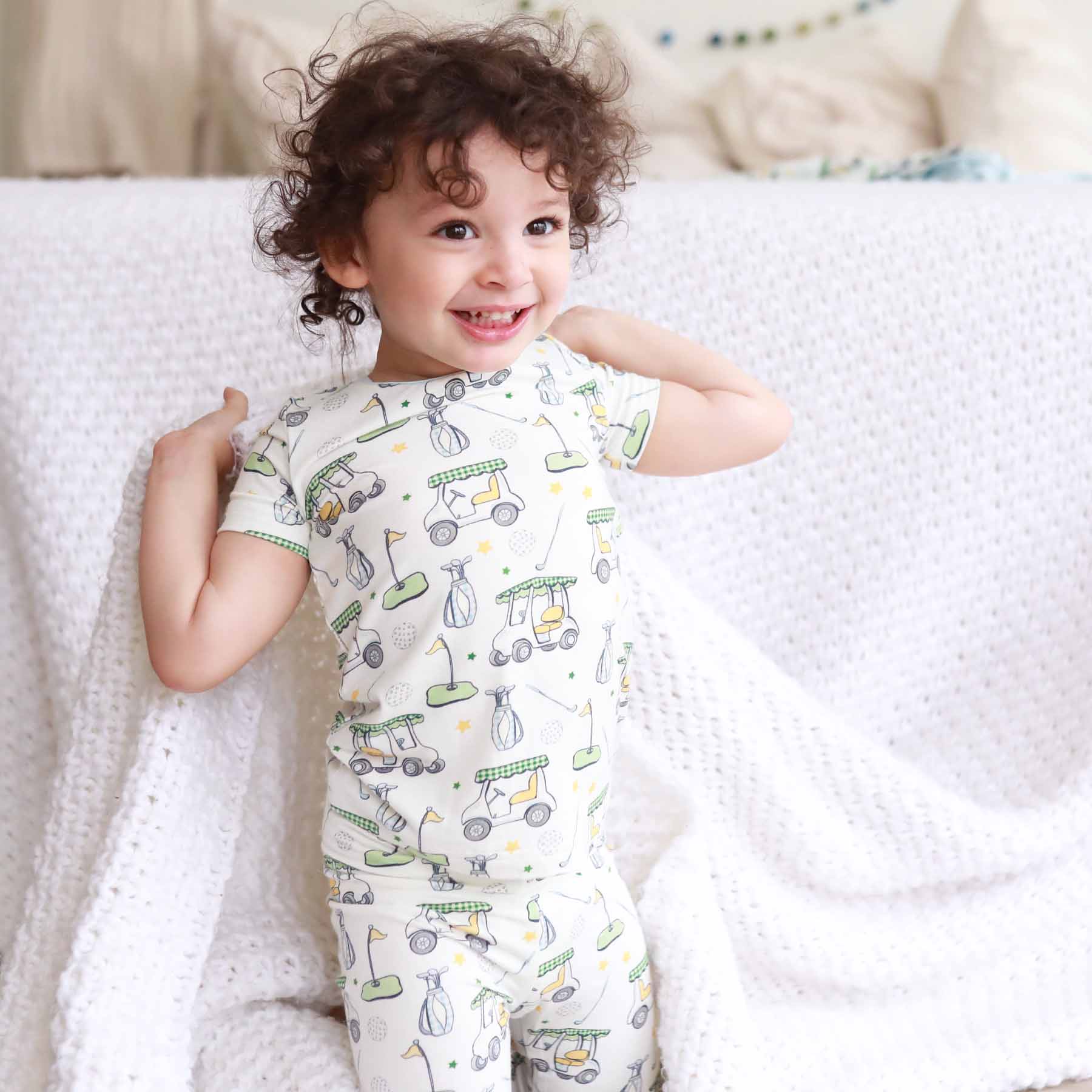  Country Club Cuties Two Piece Pajama Set | Blue、mySite、layawaytickets