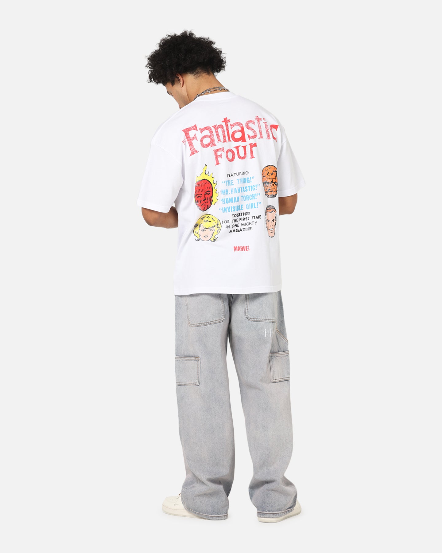 73 Studio Marvel Fantastic Four Group T-Shirt White、mySite、zt4zffjzw