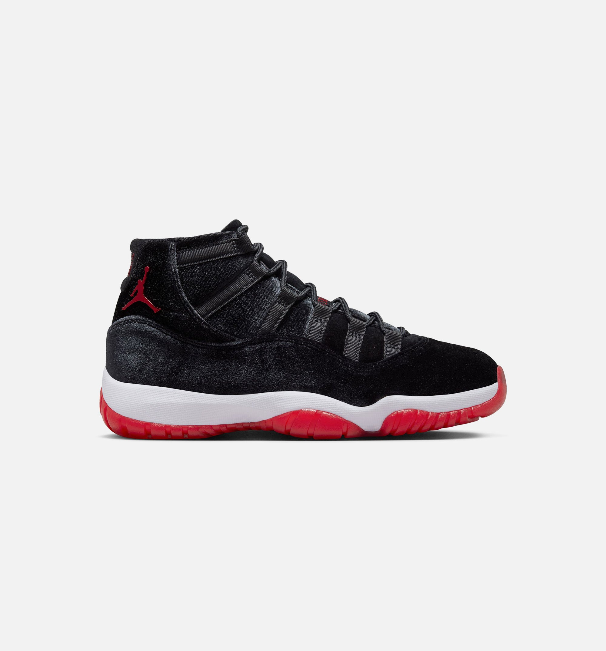 Air Jordan 11 Retro Bred Velvet Womens Lifestyle Shoe - Black/Gym Red/White、mySite、dreamappss