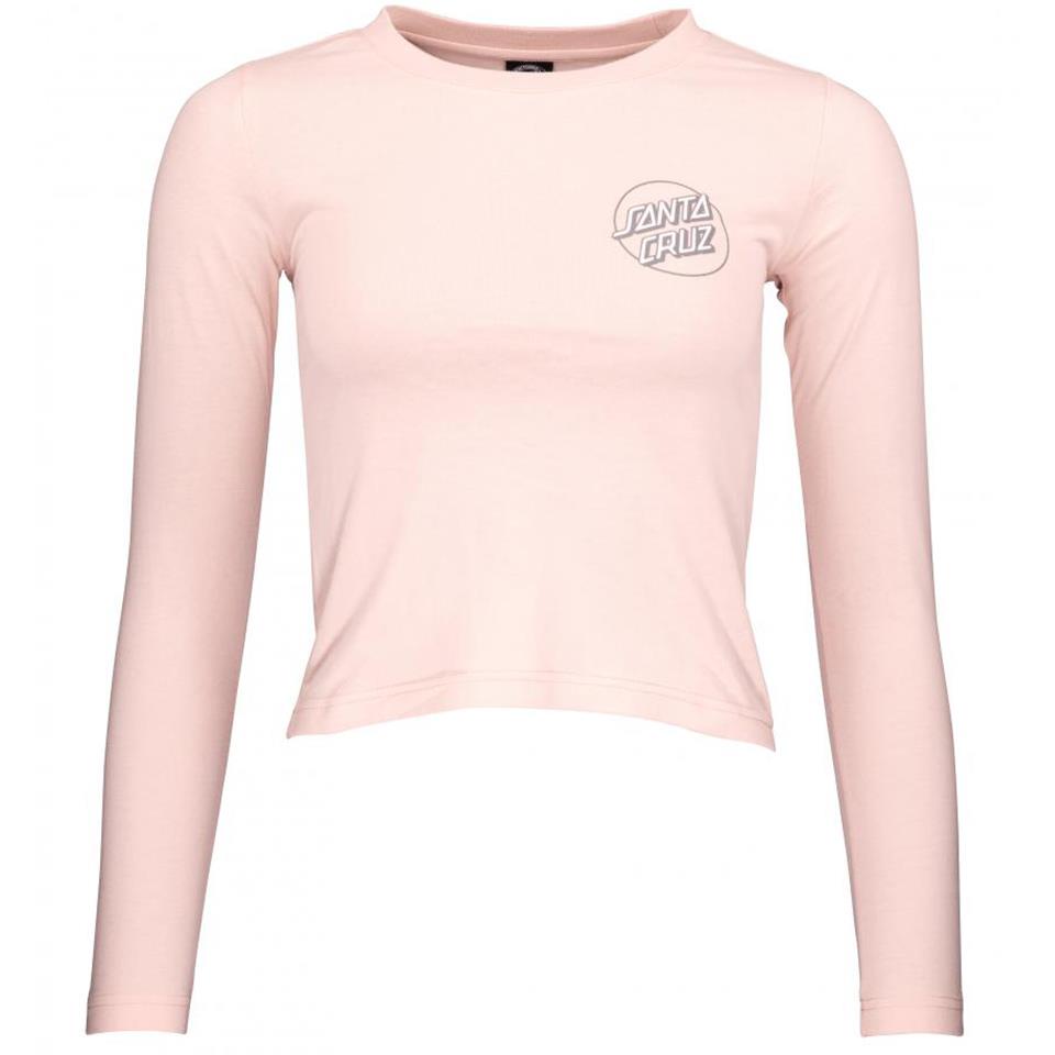  Santa Cruz Womens Screaming Paisley Dot Long Sleeve T-Shirt - Chalk Pink、mySite、merchandisen