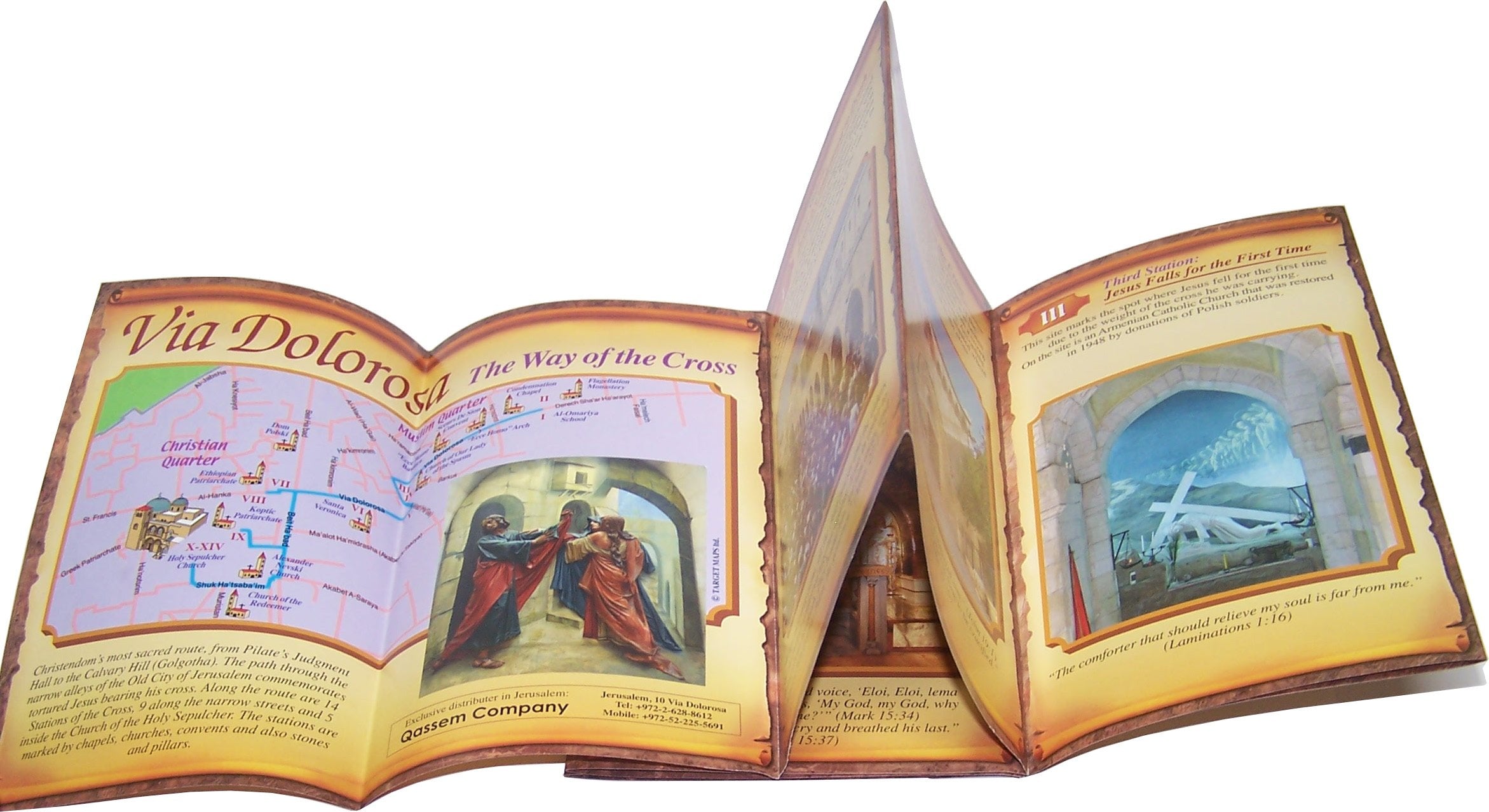 Via Dolorosa - The way of the Cross (Stations) - Pilgrim's actual 14 Stations of our Lord's agony in the Holy Land、mySite、topwebapps