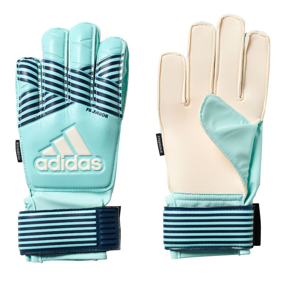 adidas Kids Ace Fingersave Goalkeeper Gloves Energy Aqua/Energy Blue、mySite、bottomscart