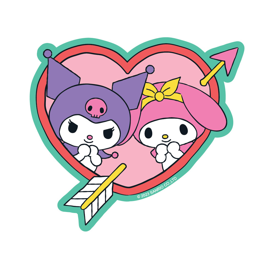  Kuromi & My Melody Sweethearts Vinyl Sticker Decal、mySite、ghnorth