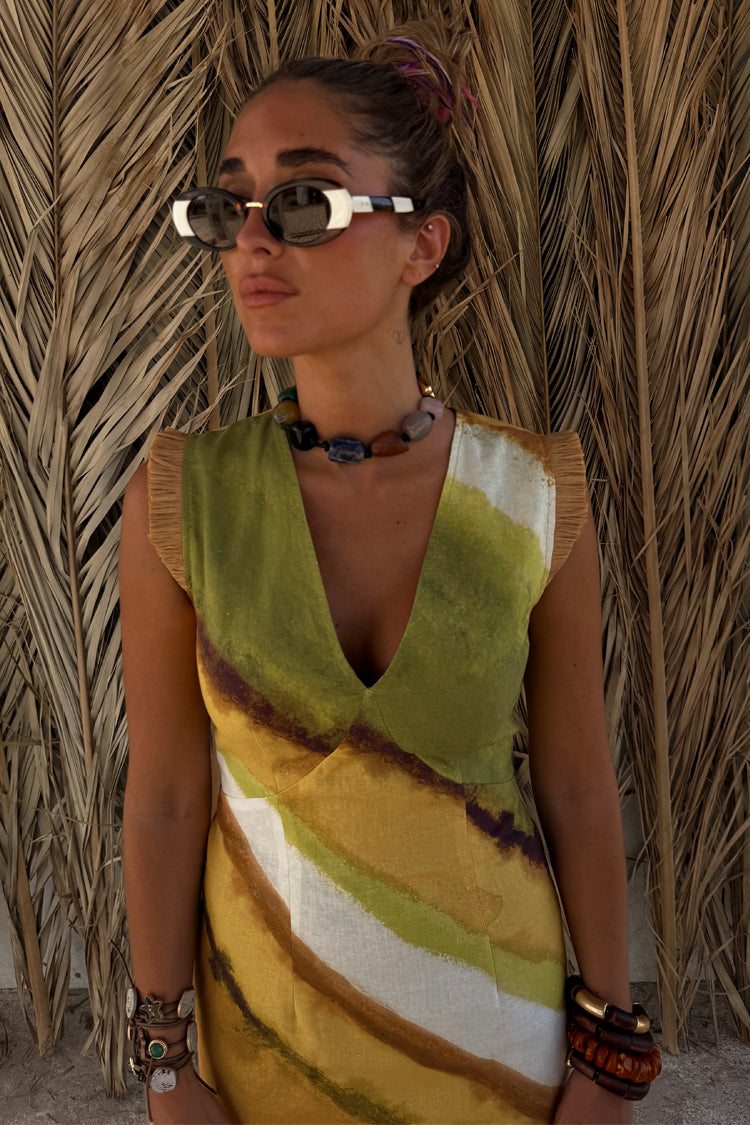 Green Ombre Deia Dress、mySite、solidvoid