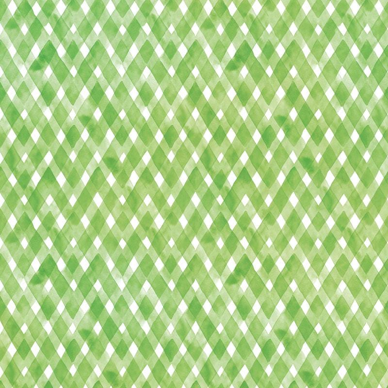  Scrapbook Paper - Green Watercolor Plaid / Stripes、mySite、ghnorth
