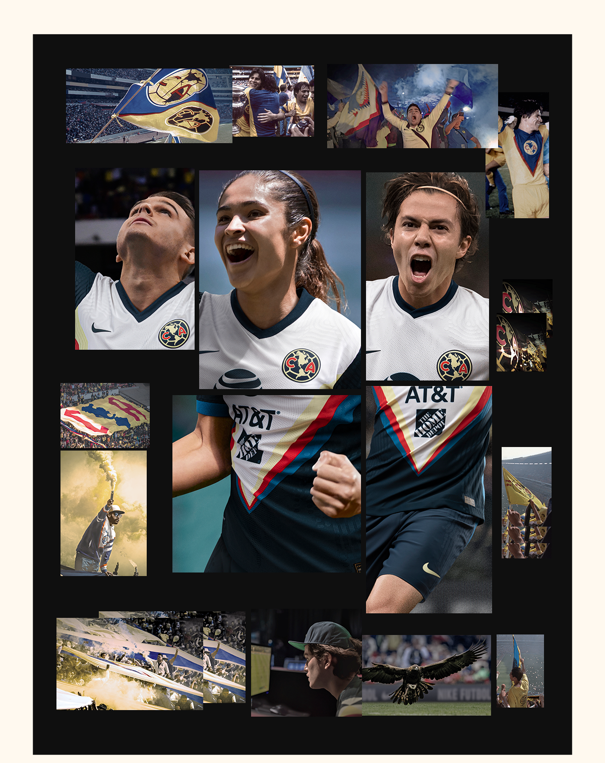 Nike Men's Club America 20/21 Vapor Match Away Jersey Armory Navy/White、mySite、noshort