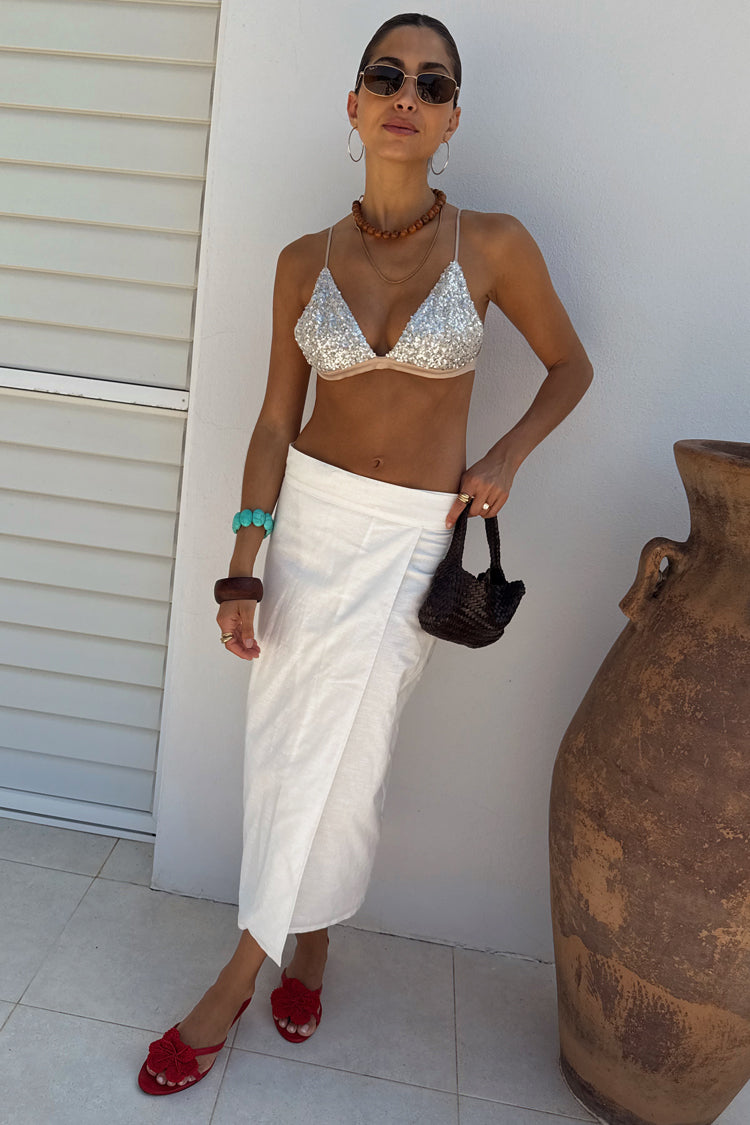 White Linen Jaspre Skirt、mySite、solidvoid