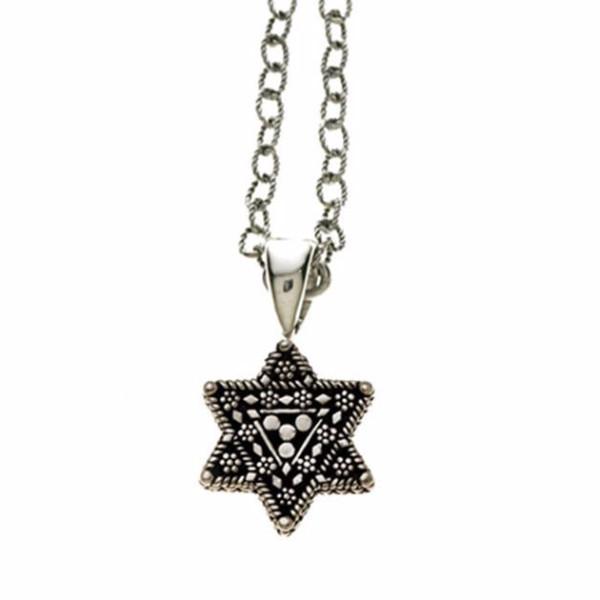 Torah Finial Star Necklace - Sterling Silver, Bronze、mySite、topwebapps