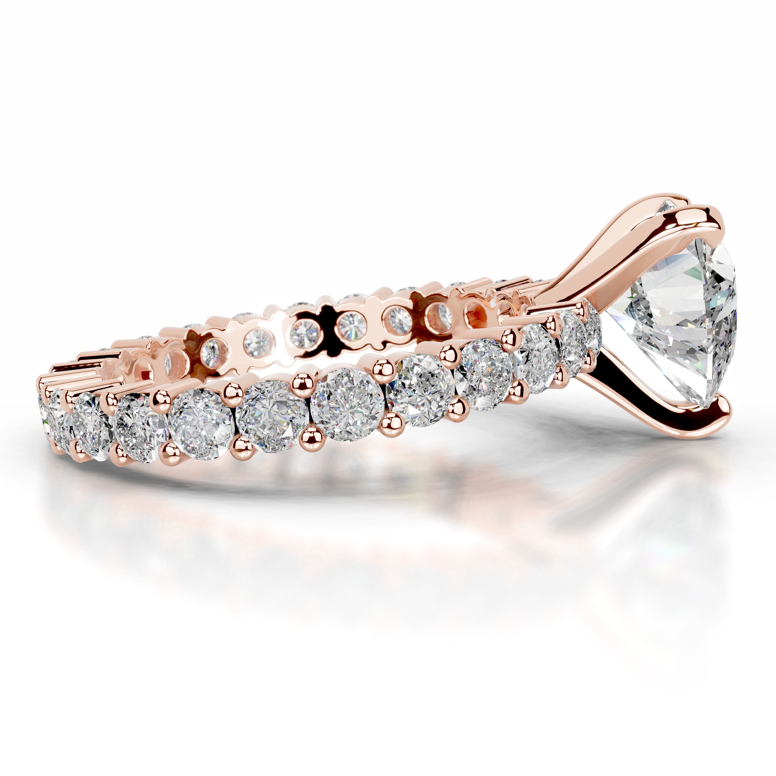 Jenna Moissanite & Diamonds Ring - 14K Rose Gold、mySite、hinf8tx79