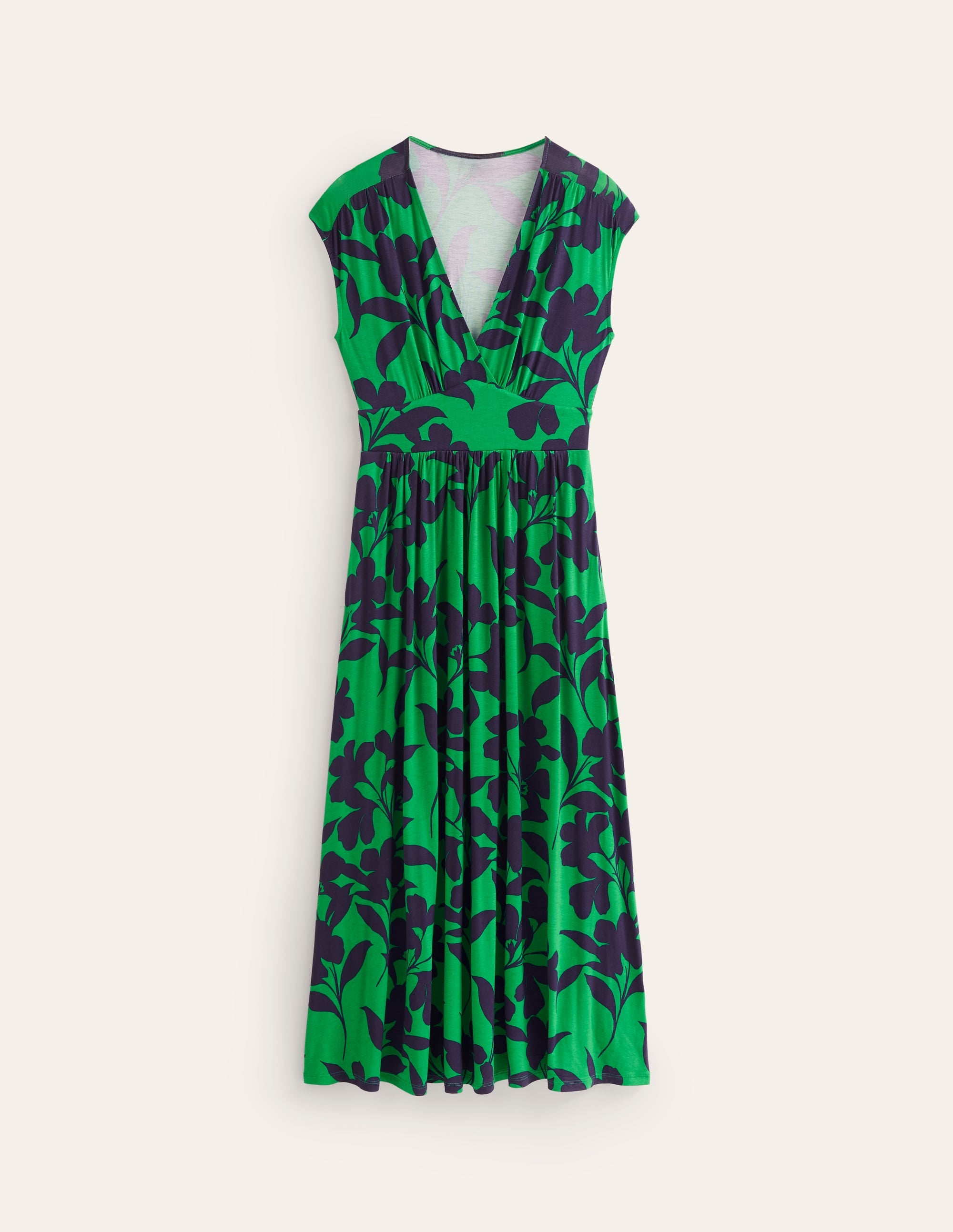  Vanessa Wrap Jersey Maxi Dress-Green, Silhouette Bloom、mySite、ashleygrahame