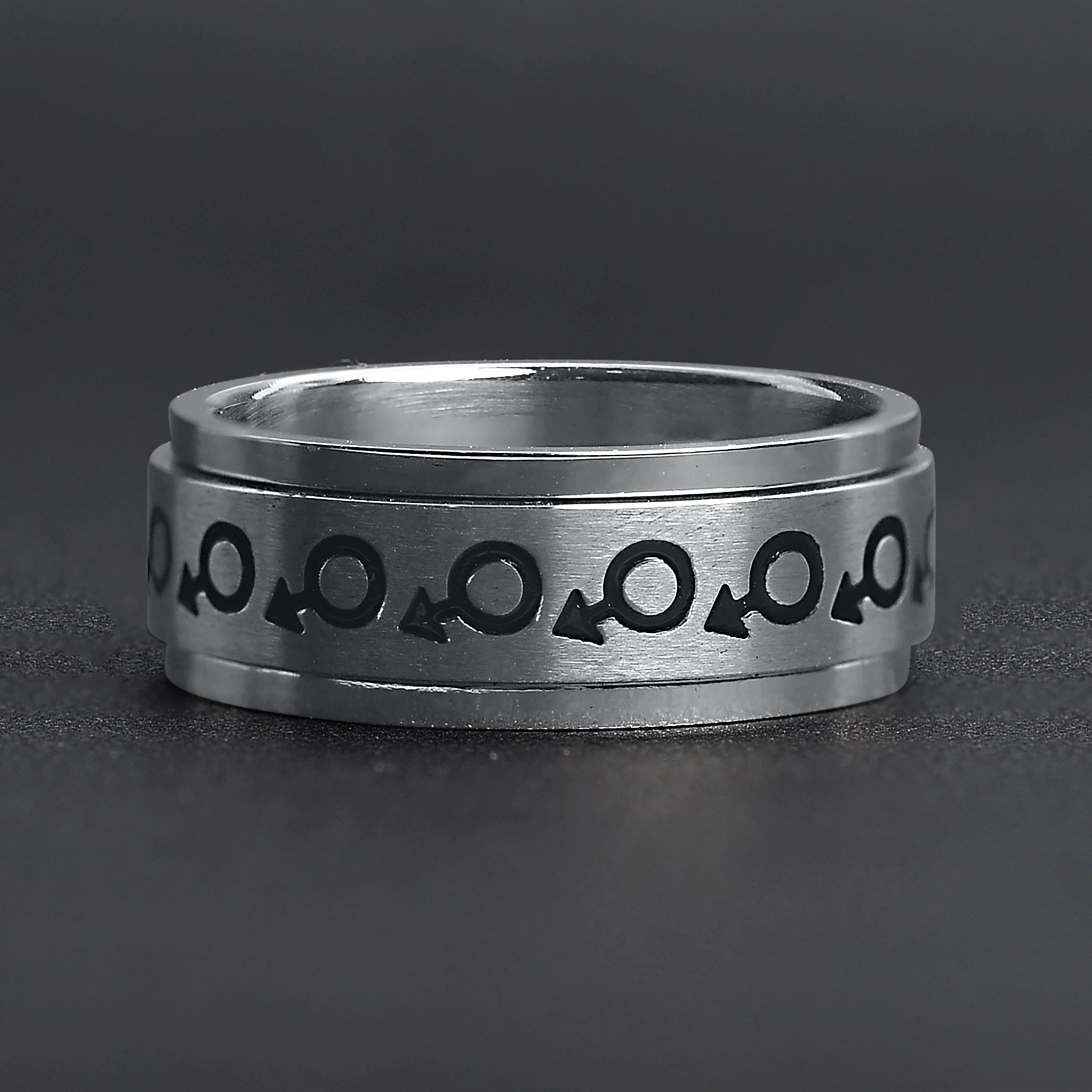 Male Symbol Spinner Stainless Steel Ring / RRJ0066、mySite、dreamappss