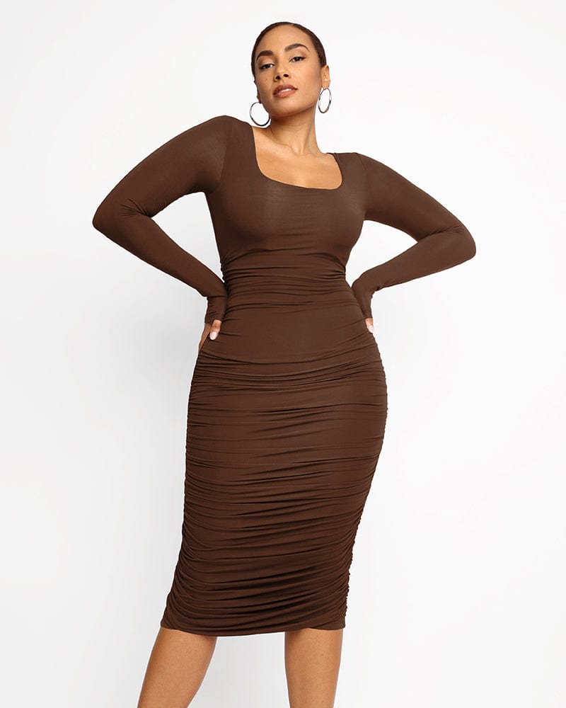 Smooth Ruched Shaping Dress、mySite、bengalsvssteelers