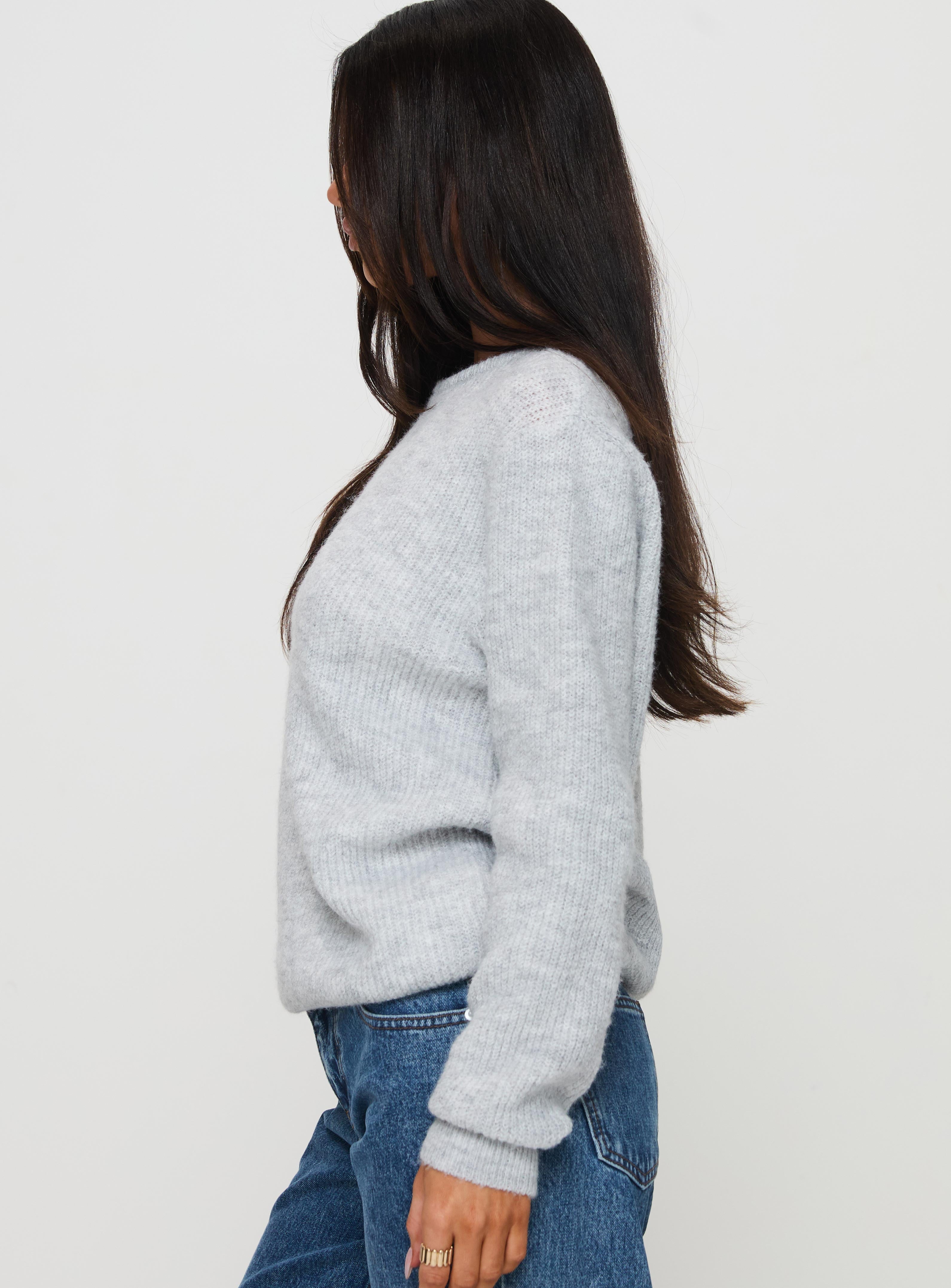 Abrams Rib Knit Crew Sweater Grey Marle、mySite、solidvoid