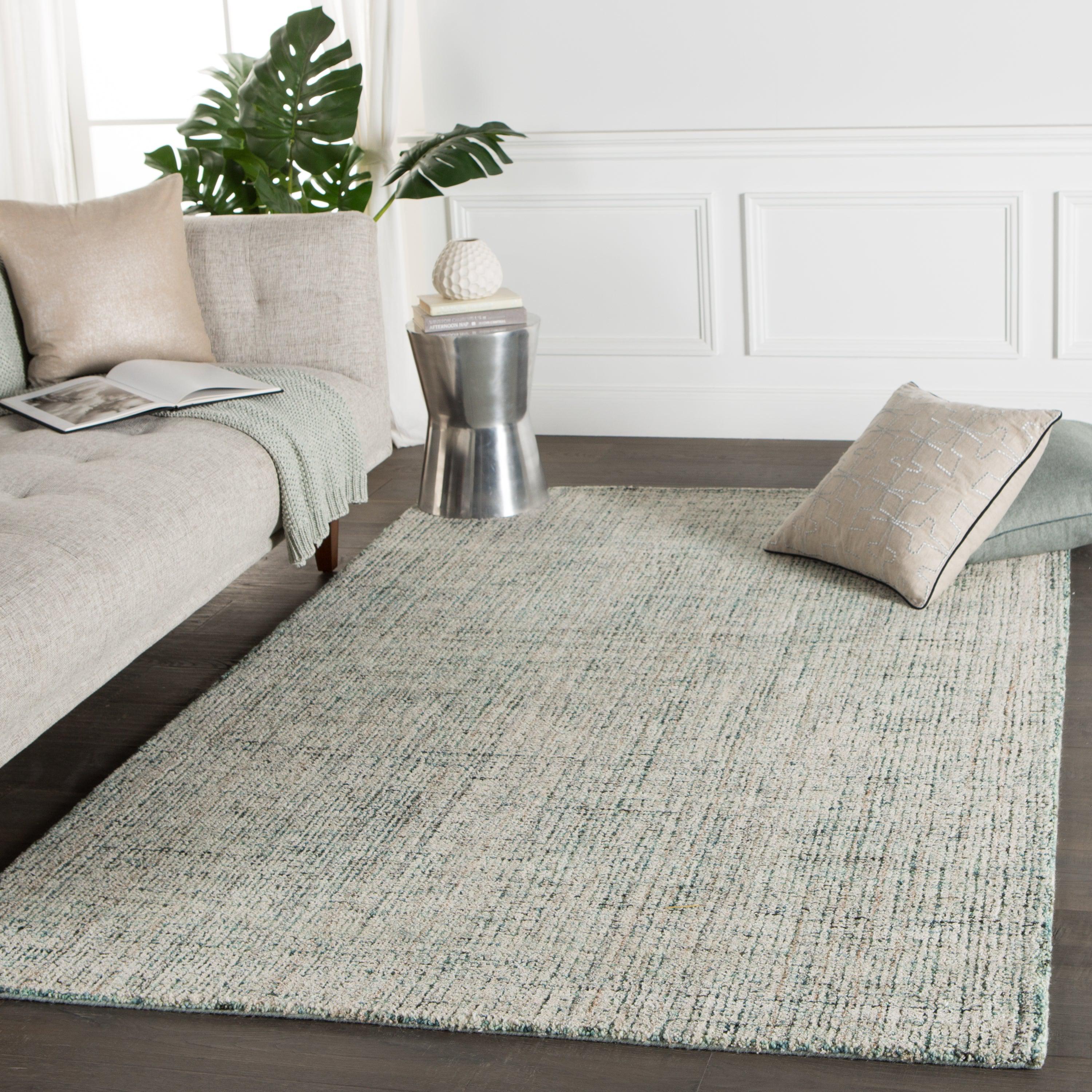 Ritz Handmade Solid Turquoise Ivory Area Rug、mySite、gigharbornorthrealestate