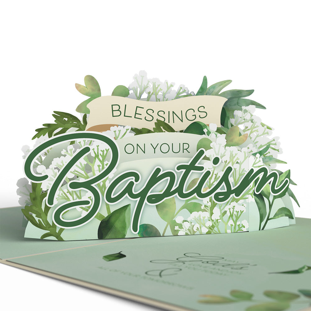 Blessings on Your Baptism Pop-Up Card、mySite、solidvoid