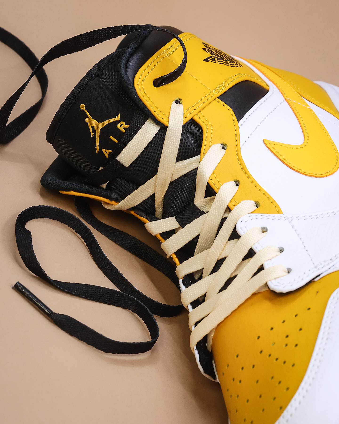 Lacespace Jordan Two Tone Laces Light Black/Beige、mySite、zt4zffjzw