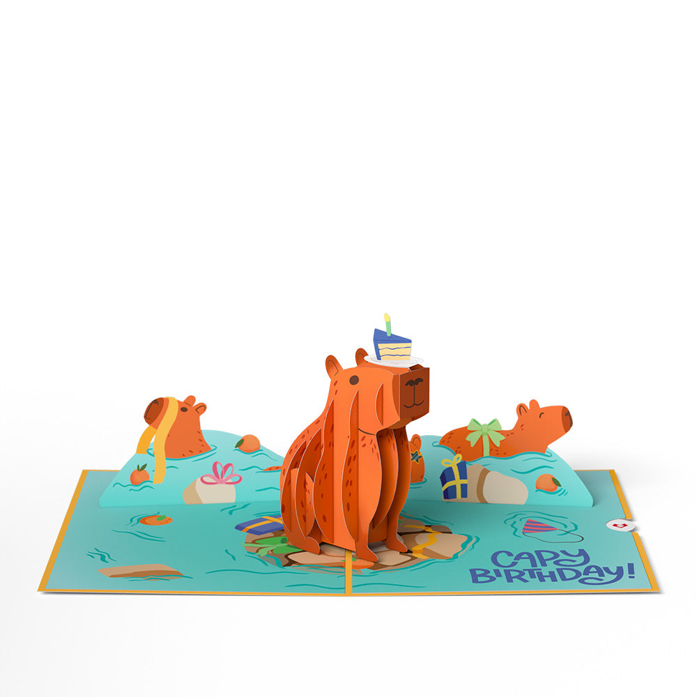 Capybara Birthday Pop-Up Card、mySite、solidvoid