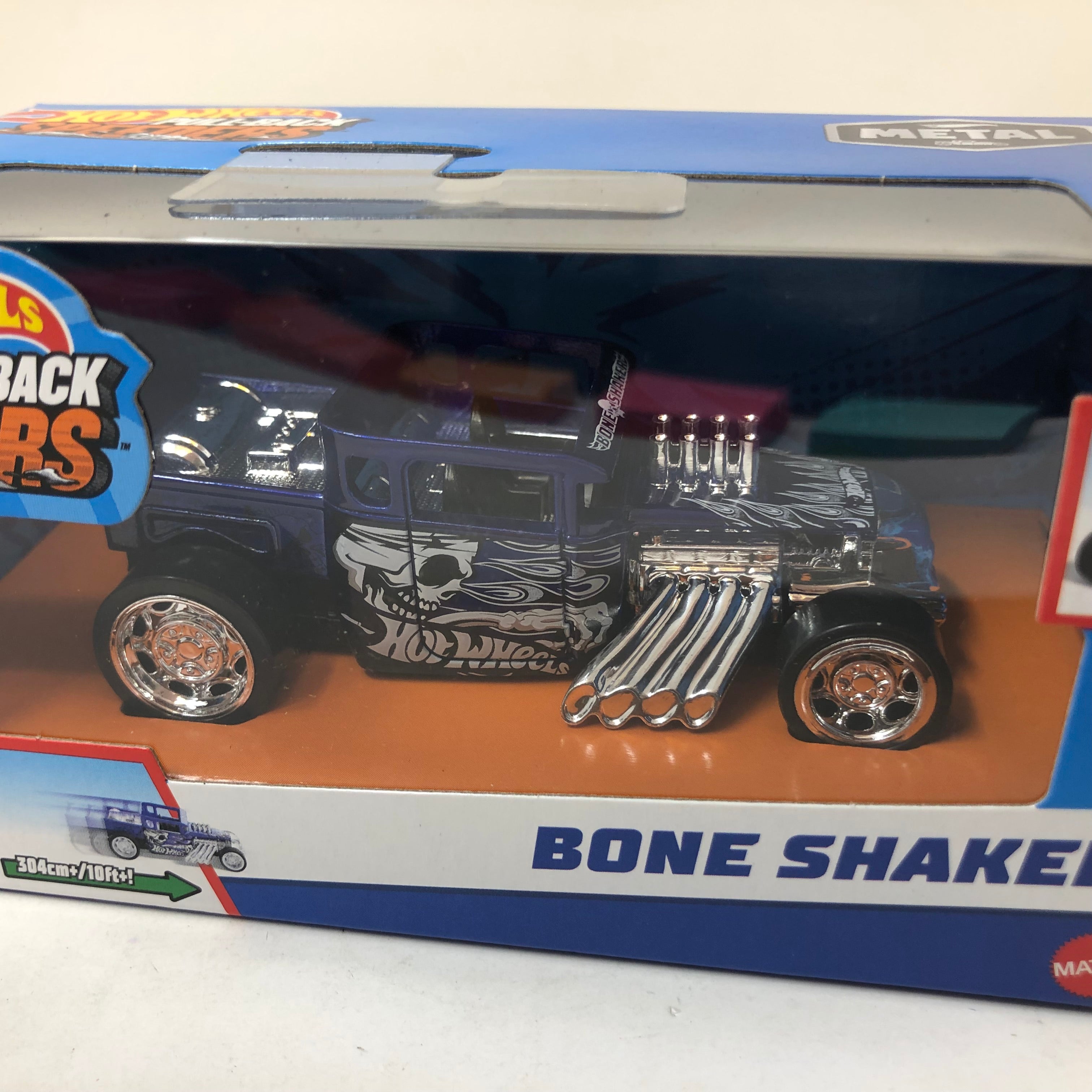 Bone Shaker * Dark BLUE * Hot Wheels Pull-Back Speeders 1:43 scale、mySite、hgirdovlk