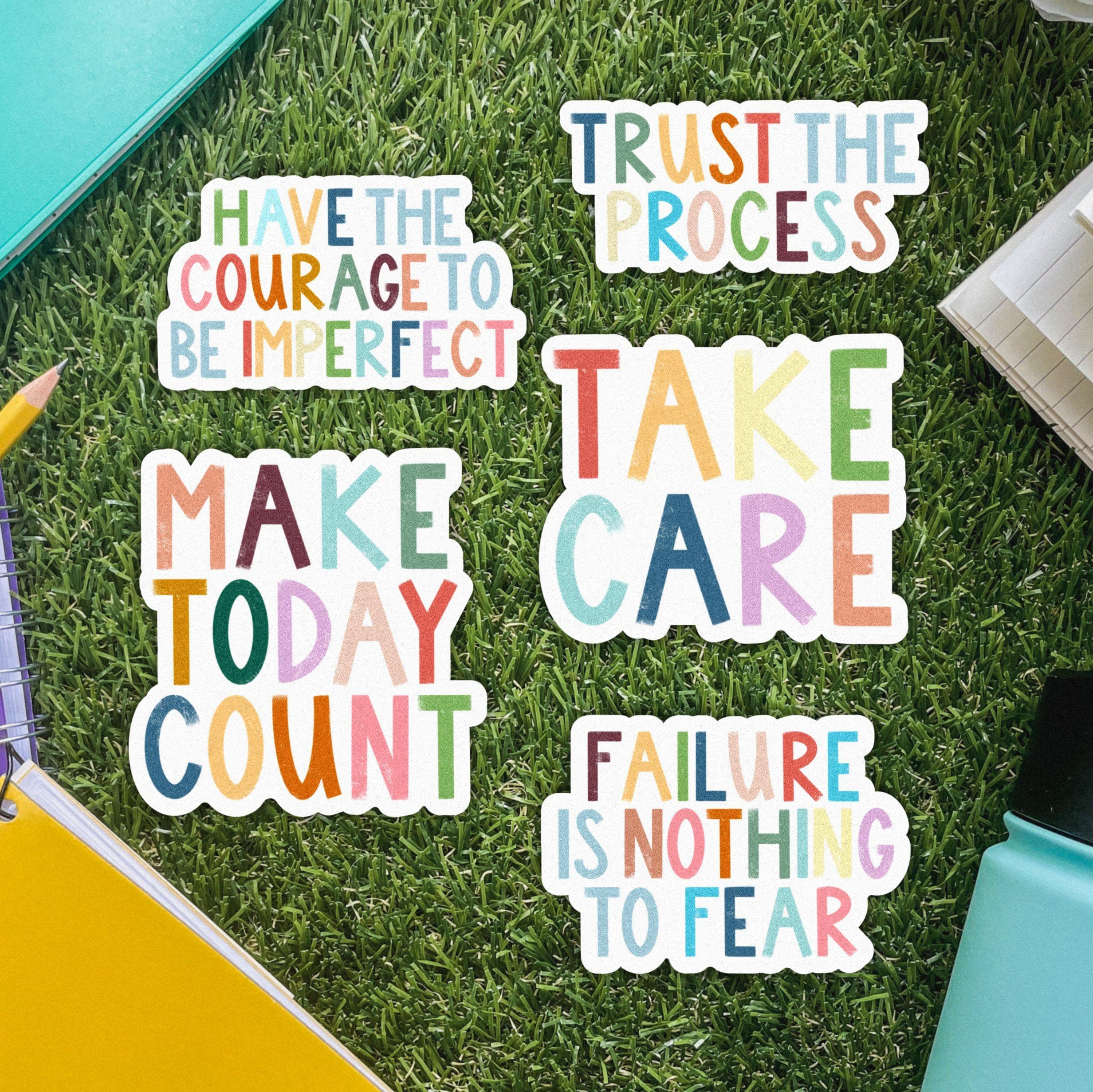  Positivity Lettering 5 Pack - Trust The Process、mySite、elrpsem3k