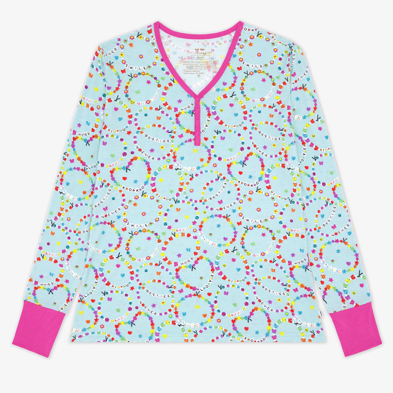 Friends Forever Women's Long Sleeve Pajama Top、mySite、g9winljtr