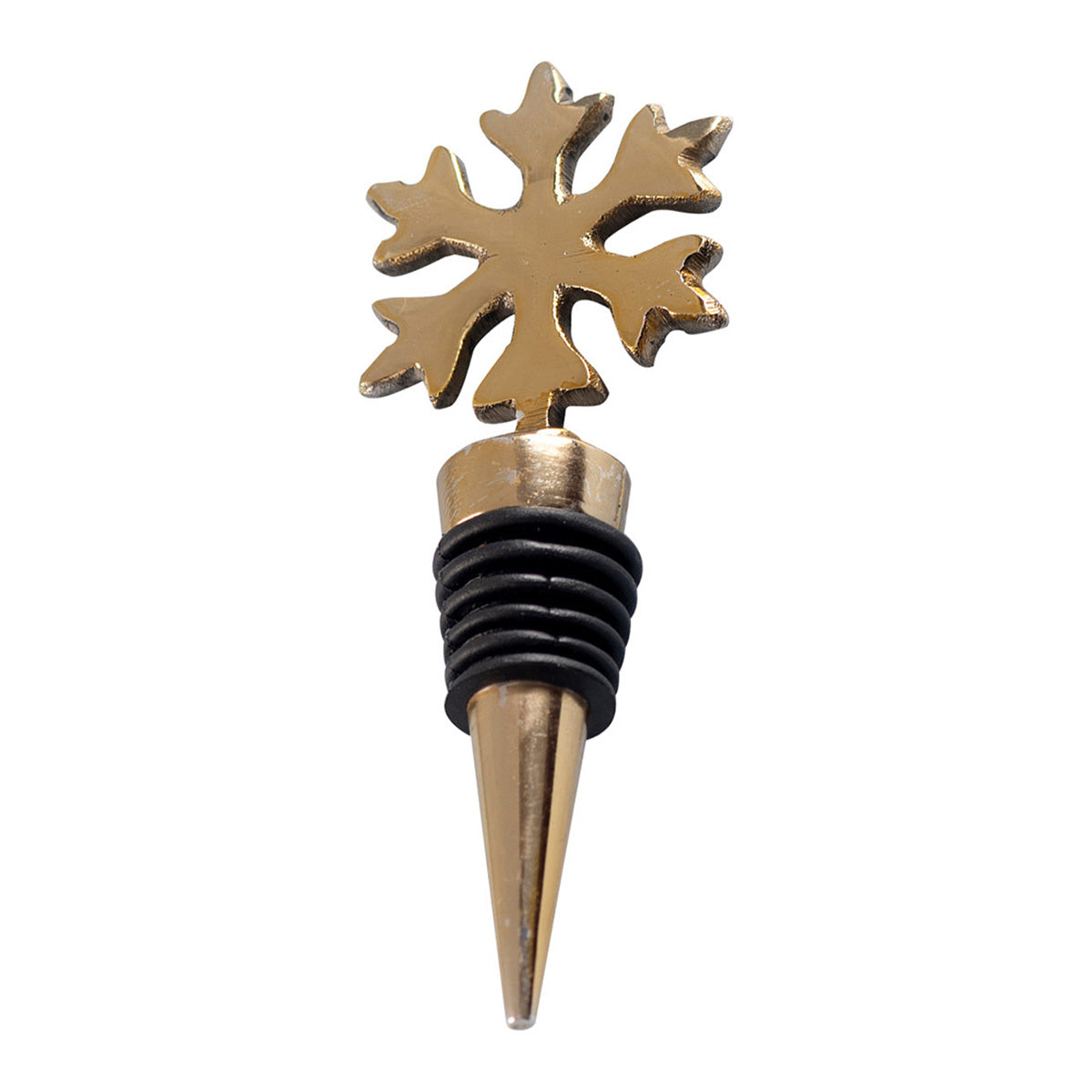Stainless Steel Bottle Stoper | Snowflake Shape | Gold、mySite、camillekostekn