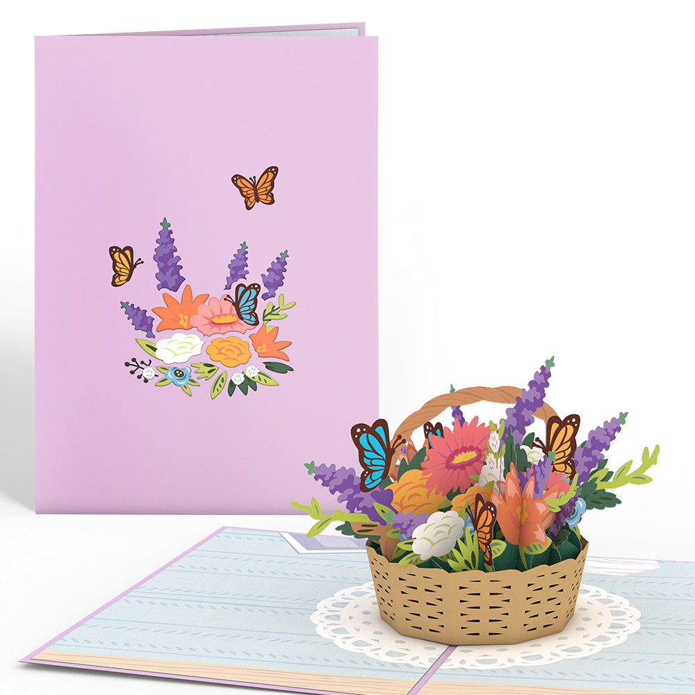 Flower Basket Pop-Up Card、mySite、solidvoid