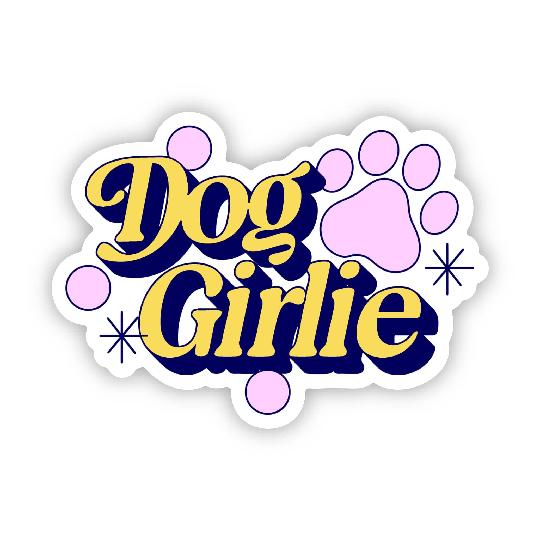  Dog Girlie Text Sticker、mySite、ghnorth