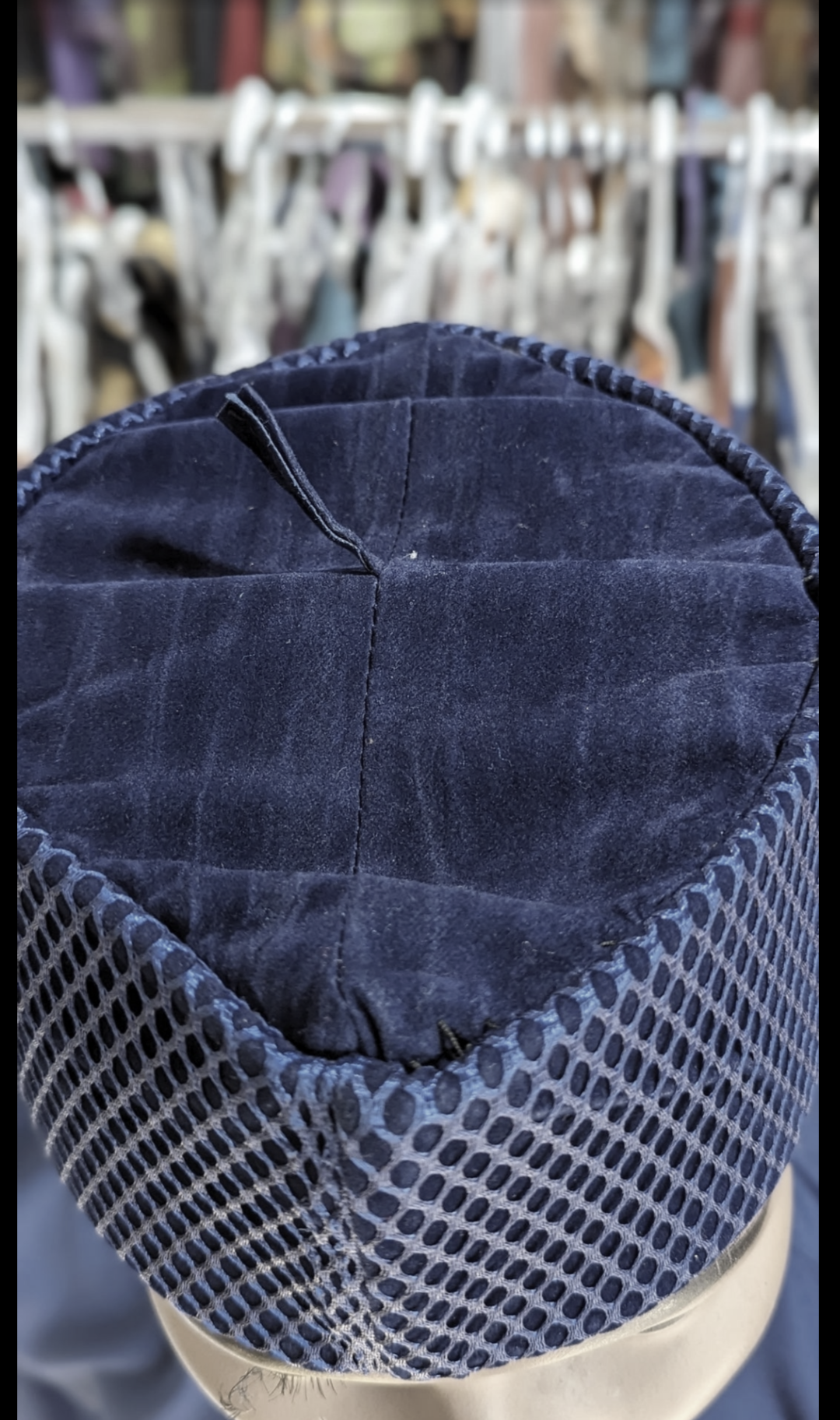 Nkromaah light-Blue African Velvet Senator Hat Kufi Cap-DPHSPBVH2、mySite、solidvoid