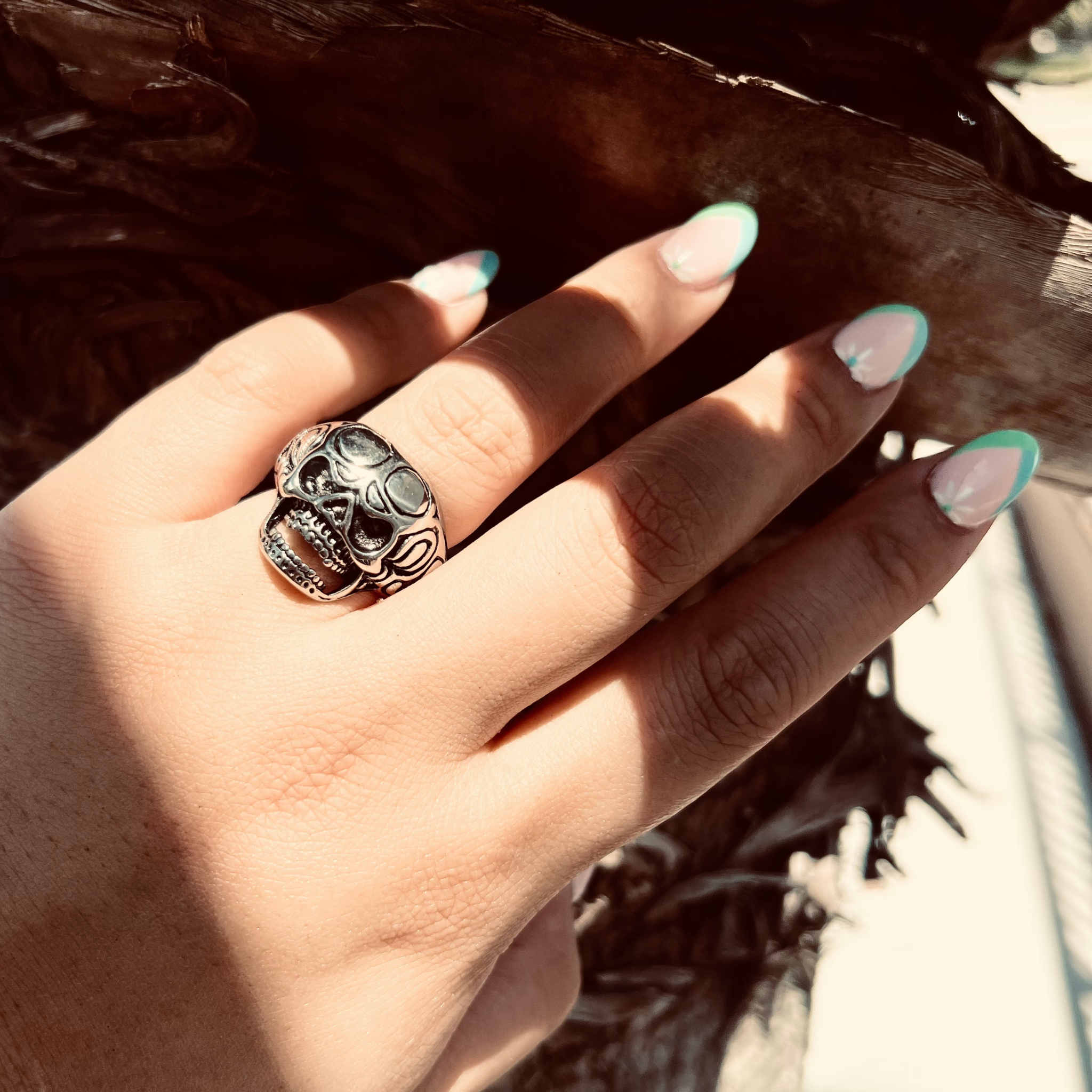 Polished Skull Stainless Steel Ring / SCR2019、mySite、dreamappss