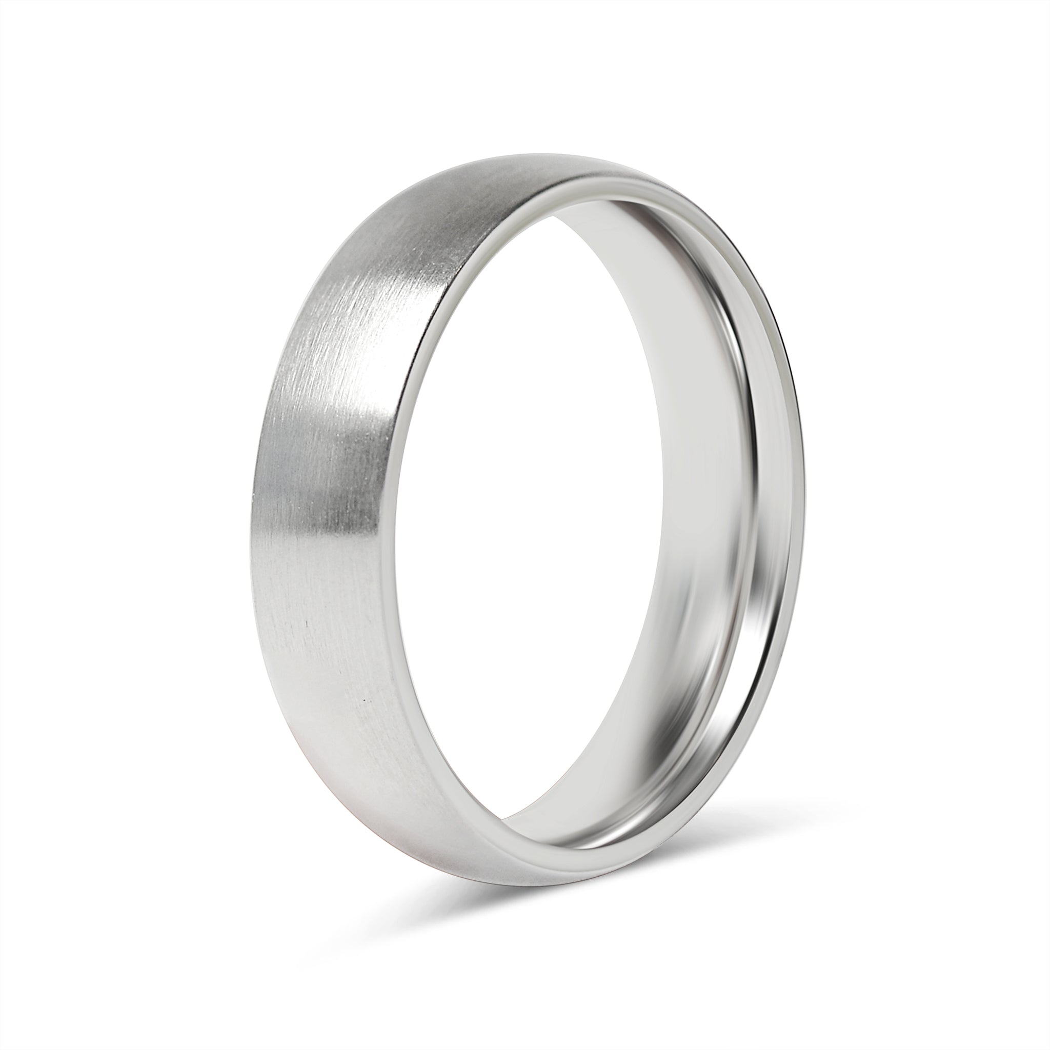 Stainless Steel Brushed Rounded Blank Ring / CFR2116、mySite、dreamappss