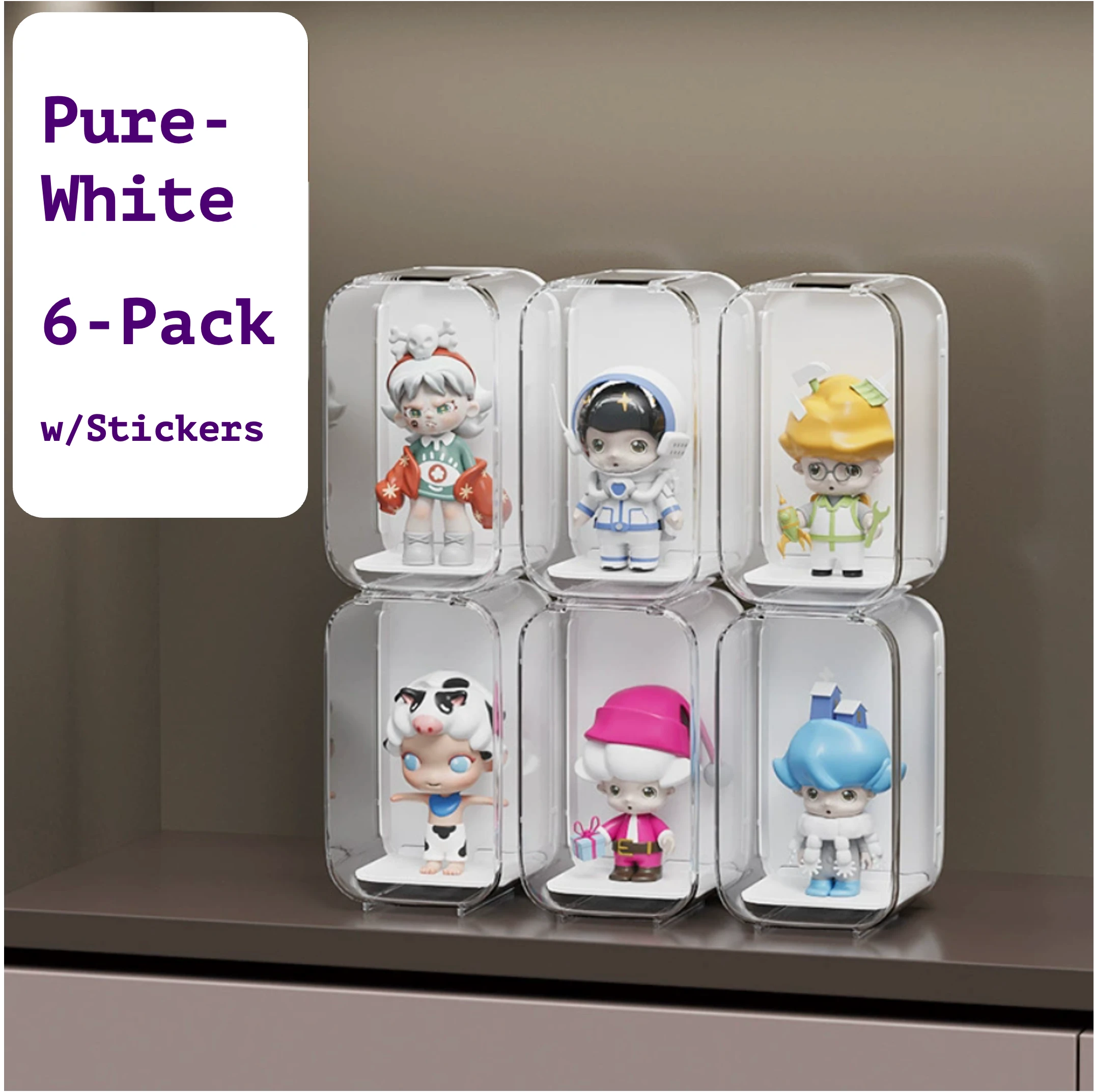  Blind Box Figure Display Case - Transparent Acrylic Plastic Display Box, Cabinet for Collectibles & POP MART Figures Dust-Proof Display Case、mySite、greenlandpopulation